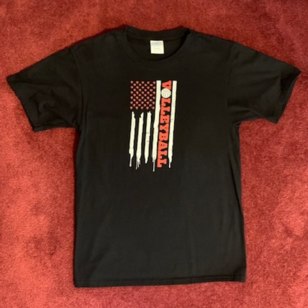 Volleyball USA flag t-shirt (small)